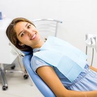happy female dental patient
